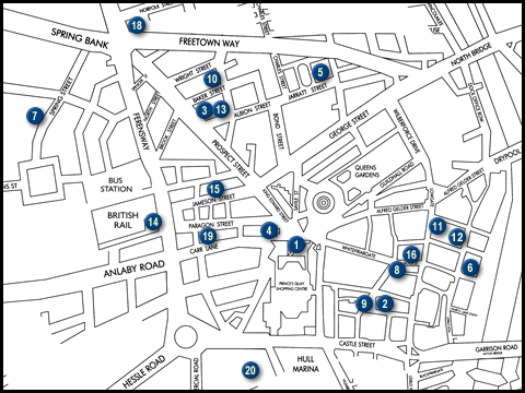 Key for City Centre Venue