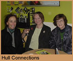 Writers Daphne Glazer, Valerie Woods and Jean Hartley