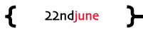 Thursday 22nd June
