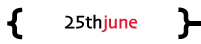 Sunday 25th June